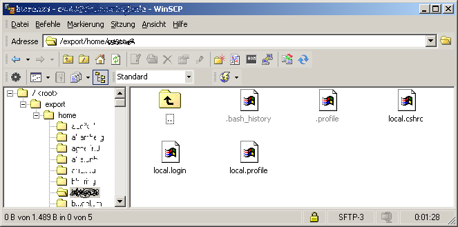 WinSCP im Explorer-Modus
